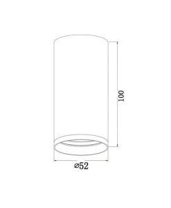 Lampe Ø 5 cm FOCUS S mesures