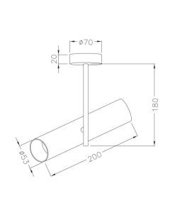 Lampe orientable ELTI mesures