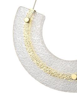 MAYA LED lampe or et verre details