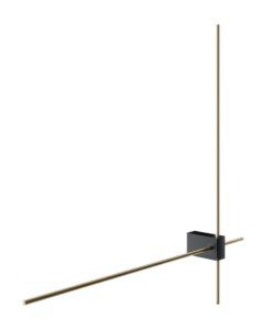 PARS LED lampe murale noir et or