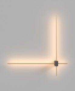 PARS LED lampe murale noir et or ambiance