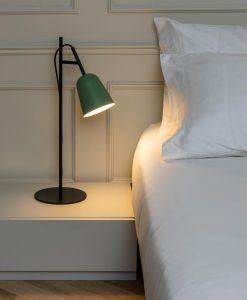 Lampe à poser STUDIO noir et vert ambient
