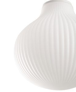 Lampe à suspension blanc et opale Ø40 cm ISABELLE details