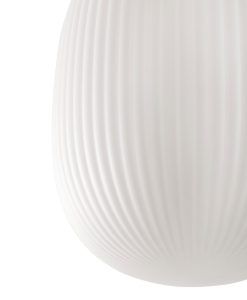 Lampe à suspension blanc et opale Ø31 cm ISABELLE details