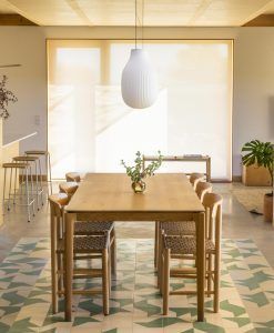 Lampe à suspension blanc et opale Ø31 cm ISABELLE ambient
