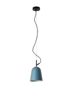 Lampe à suspension bleu et noir Ø16 cm STUDIO