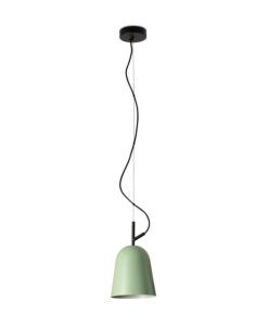Lampe à suspension vert et noir Ø16 cm STUDIO