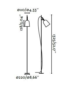 STUDIO lampadaire mesures