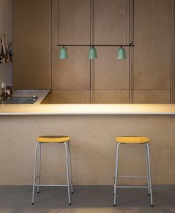 STUDIO Lampe linéaire 3 lumières vert et noir ambient