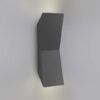 Applique 2 lumières gris foncé hauteur 24 cm KEOPS LED