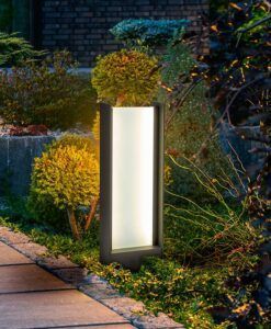 Lampe de basisage gris foncé hauteur 50 cm MATIA LED - Ambiance