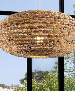 Lampe à suspension en rotin Ø 60 cm NANA - Details
