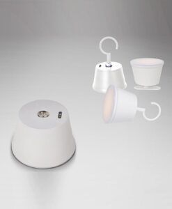 Lampe de table blanche 34 cm de hauteur CUCO LED - 2