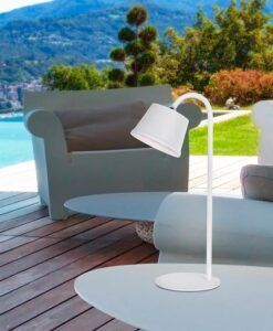 Lampe de table blanche 34 cm de hauteur CUCO LED - Ambiance 3