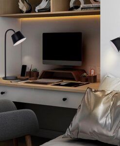 Lampe de table noire 34 cm de hauteur CUCO LED - Ambiance