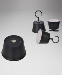 Lampe de table noire 34 cm de hauteur CUCO LED 3