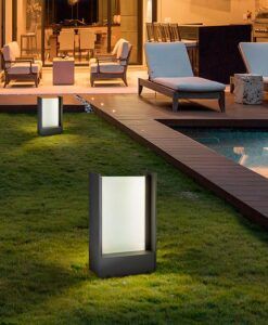 MATIA LED Balise gris foncé hauteur 30 cm - Ambiance
