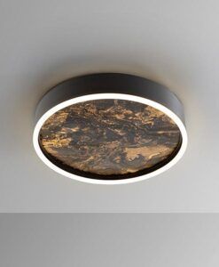 Plafonnier noir Ø 40 cm STONE LED 1