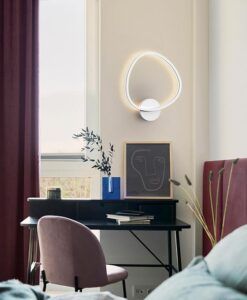 Applique blanche mate 40 cm OPALIS LED - Ambiance