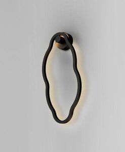 Applique noire mate H 51 cm TONO LED