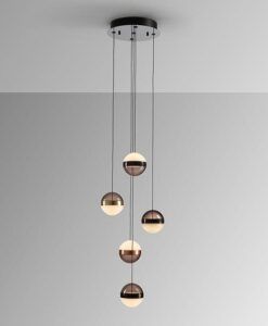 Lampe 5 lumières Ø 32 cm ORBES LED