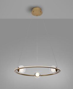 Lampe couleur bronze 3 lumières Ø 60 cm TIRSA LED
