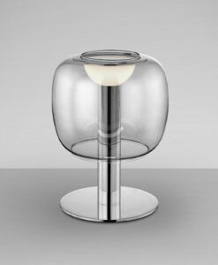 Lampe de table chromée H 20 cm Ø 15 cm ICON LED