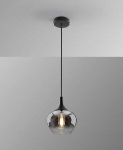 Suspension noire Ø 19 cm OPAZ