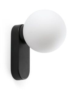 Applique de salle de bain noire MABE 6W 3000K