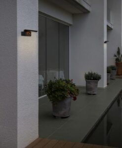 Applique gris foncé avec capteur et panneau solaire LUMA LED - 3