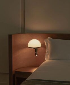 Applique murale noire avec capteur LED et interrupteurs DOME - 3