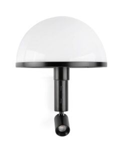 Applique murale noire avec capteur LED et interrupteurs DOME - 4