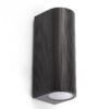 Applique noire ESTELA 2 lumières