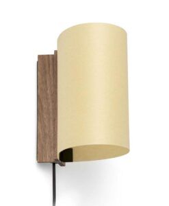 Applique noyer et papyrus CATA 180 LED