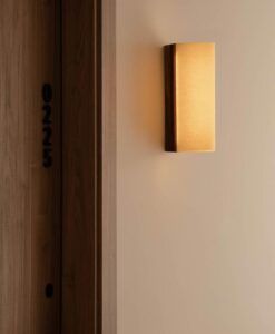 Applique noyer et papyrus CATA 360 LED - 4
