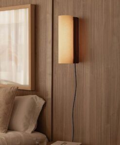 Applique noyer et papyrus CATA 360 LED - 2