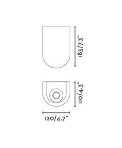 Balise de sol grise IGLU LED 3W 3000K - 4