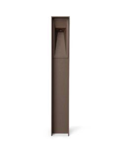 Balise marron rouille de 30 cm de hauteur TIL LED 3W 2700K 24V - 2