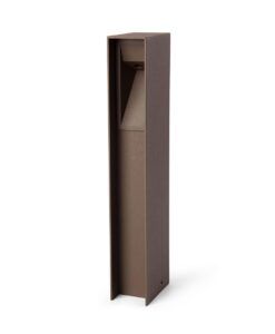 Balise marron rouille de 30 cm de hauteur TIL LED 3W 2700K 24V