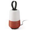 Lampe de table d'extérieur blanche orange MUNA