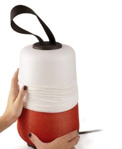 Lampe de table d'extérieur blanche orange MUNA - 2