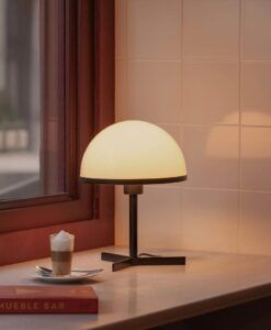 Lampe de table noire, hauteur 31 cm DOME - 4