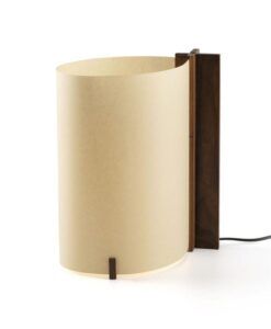 Lampe de table noyer et papyrus CATA 180 LED