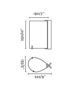 Lampe de table noyer et papyrus CATA 180 LED - 2