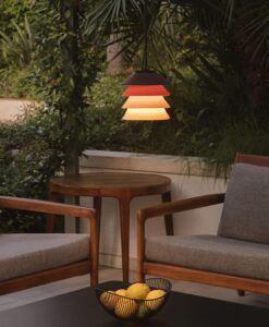 Lampe d'extérieur marron, beige et orange Ø 18 cm TOBA - 3
