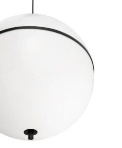 Lampe noire et blanche Ø 42 cm DOME - 4