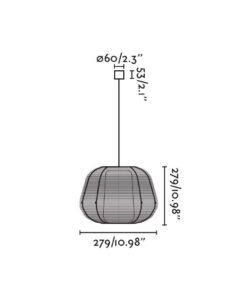 Suspension d'extérieur Ø 28 cm NARITA