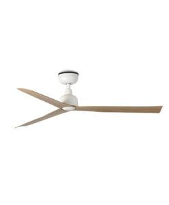 Ventilateur MARINE M blanc et chêne Ø 125 cm