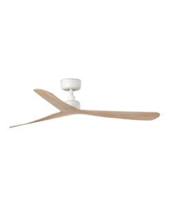 Ventilateur ROCKER M blanc et frêne Ø 132 cm