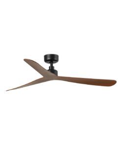 Ventilateur ROCKER M noir et noyer Ø 132 cm